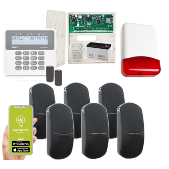 ZESTAW ALARMOWY SATEL PERFECTA-IP 32-WRL PRF-LCD-WRL 6x MPD-310 DG GSM PUSH